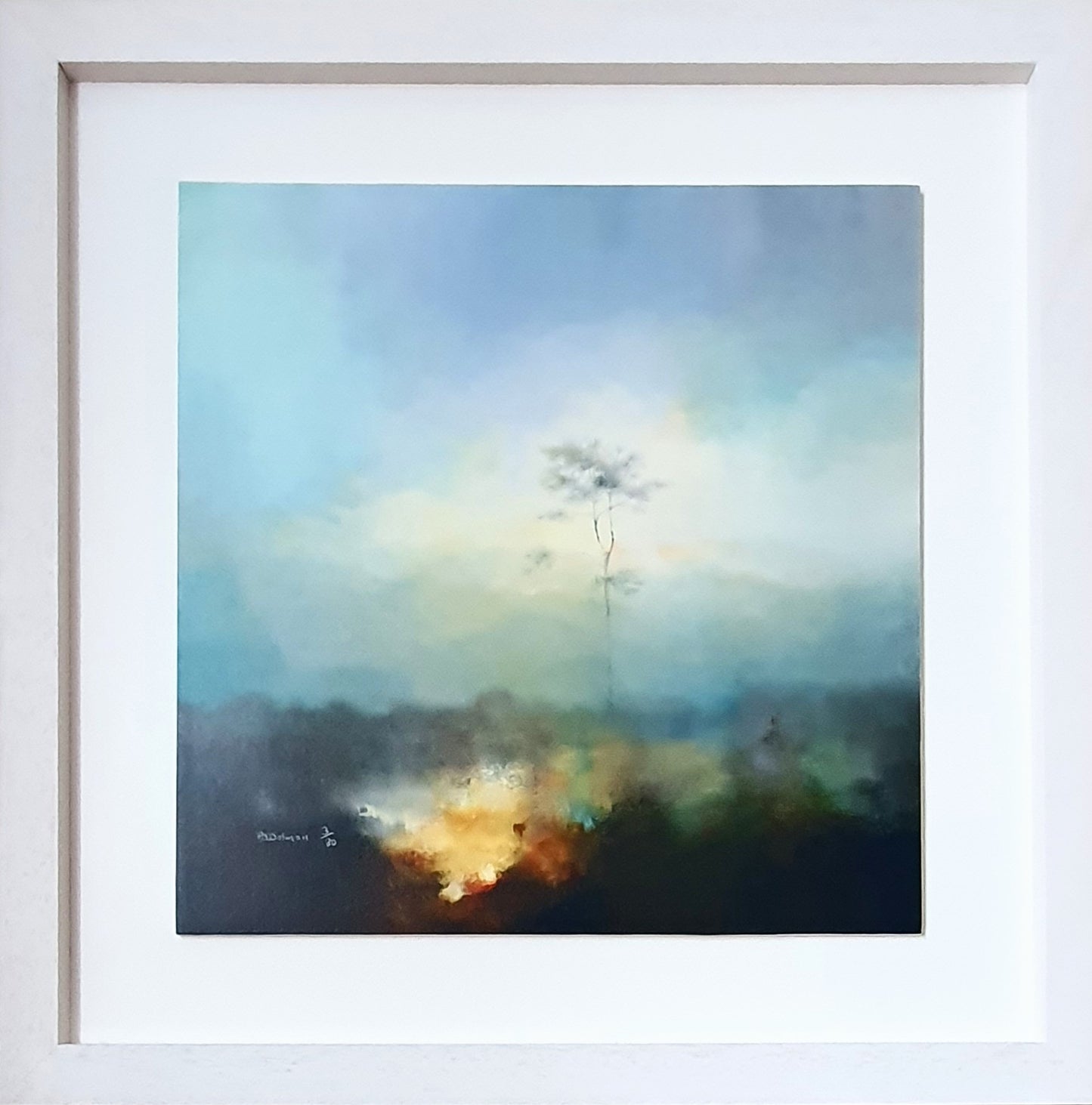 Artist Paul Dolman - Fine Art Framed Limited Edition Print - Ethereal Light Across The Glades