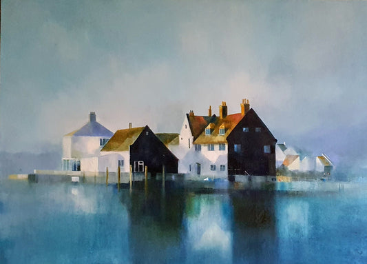 Artist Paul Dolman - Fine Art Framed Limited Edition Print - Mudeford Quay 3