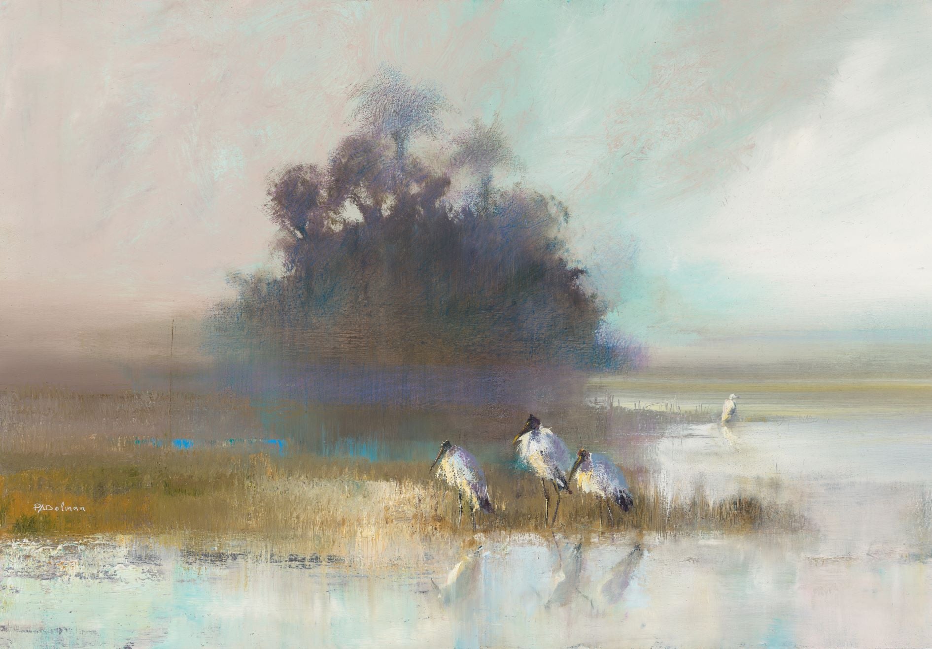 Artist Paul Dolman - Fine Art Framed Limited Edition Print - Softly Gently