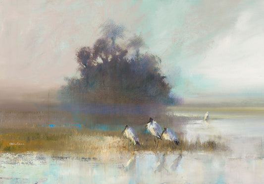 Artist Paul Dolman - Fine Art Framed Limited Edition Print - Softly Gently