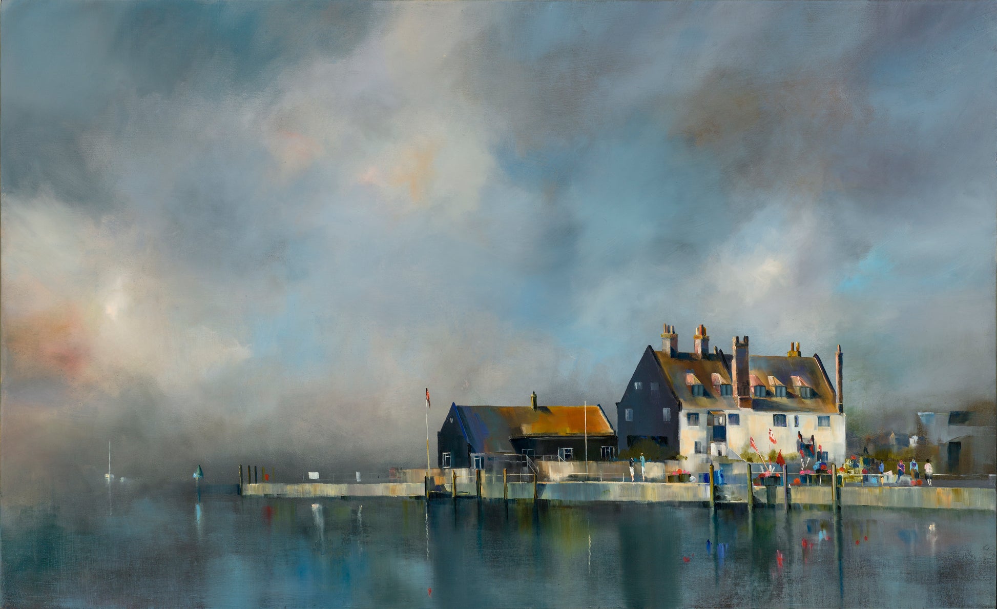 Artist Paul Dolman - Fine Art Framed Limited Edition Print -Mudeford Quay