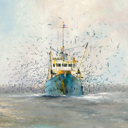 Fine Art Framed Limited Edition Print [Avon Beach] Overall Framed Size 600mm wide - artistpauldolman.co.uk